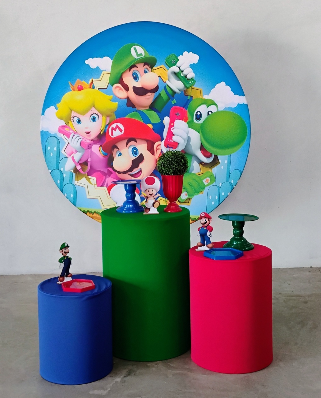 Kit Celebrar Super Mário Brós - MM Pegue e Monte e locação 