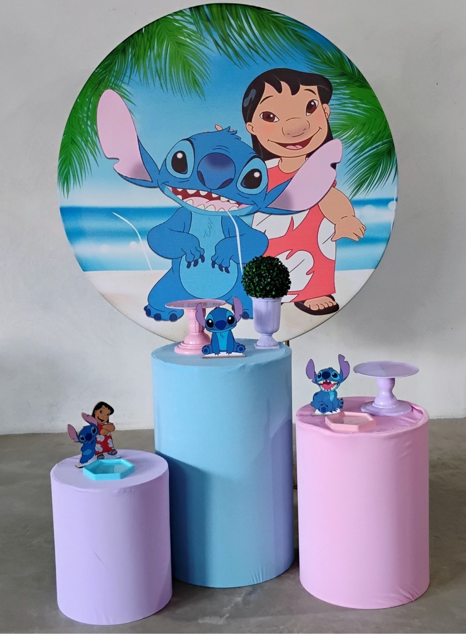 Kit Celebrar Lilo Sticth - MM Pegue e Monte e locação 