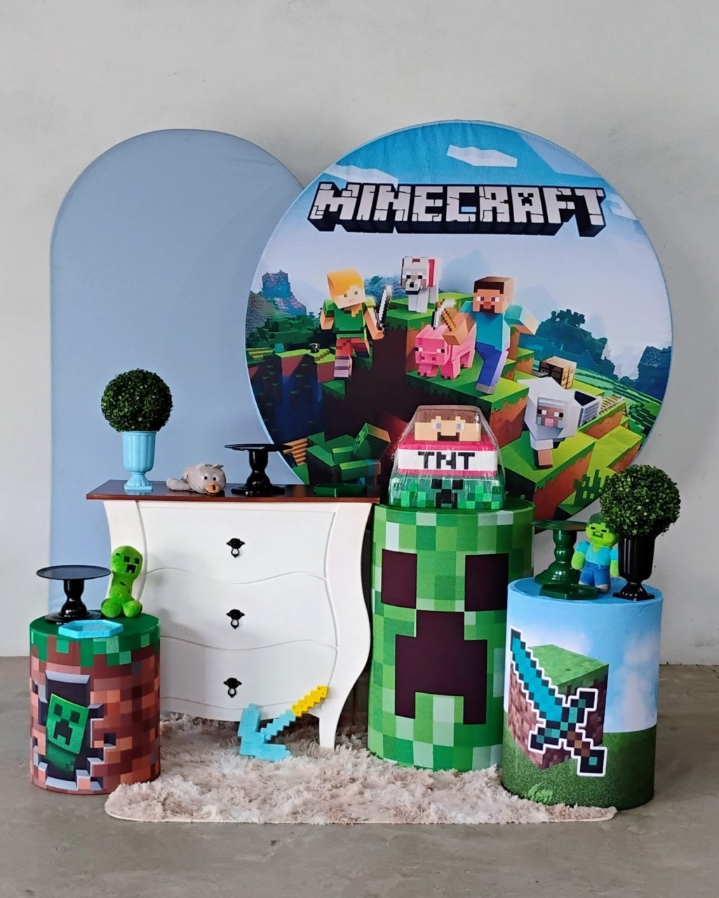Kit Diamante Minecraft   - MM Pegue e Monte e locação 