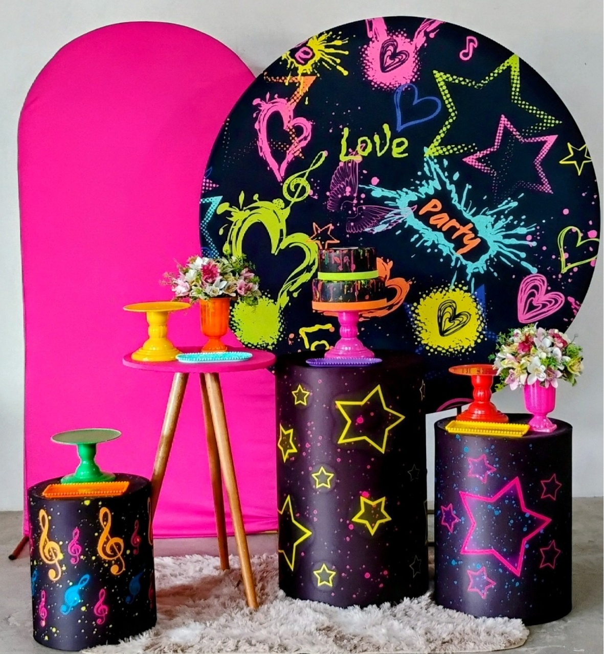 Kit Diamante Neon - MM Pegue e Monte e locação 