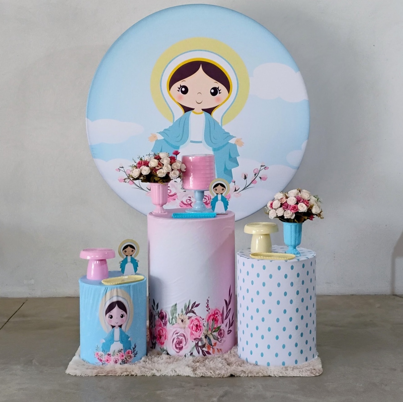 Kit Prata Nossa Senhora - MM Pegue e Monte e locação 