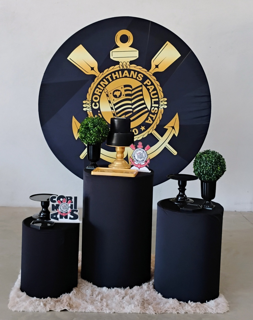 Kit Prata Corinthians Dourado - MM Pegue e Monte e locação 