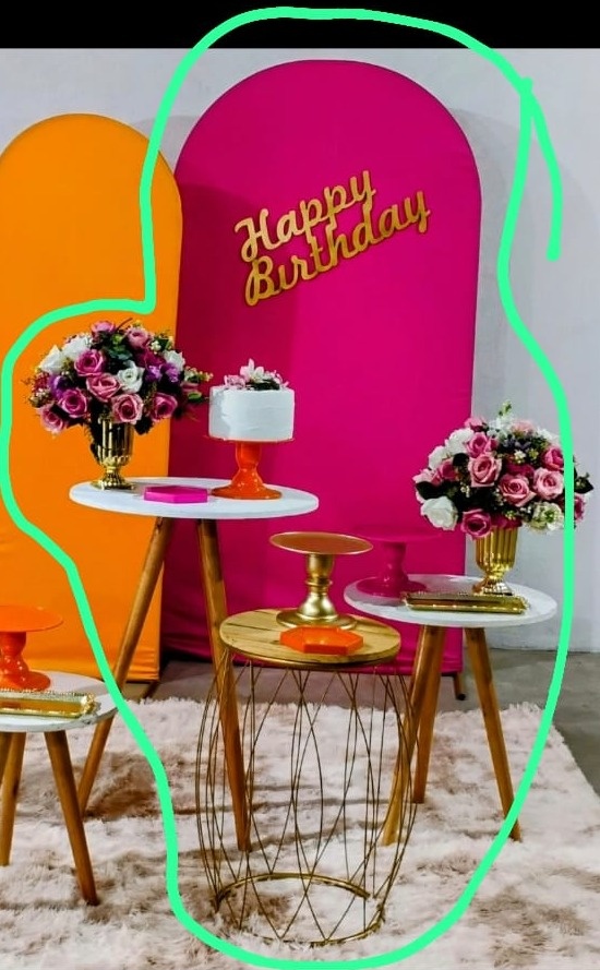Kit Romano Adulto Pink Com Laranja 2  Algumas Peças - MM Pegue e Monte e locação 