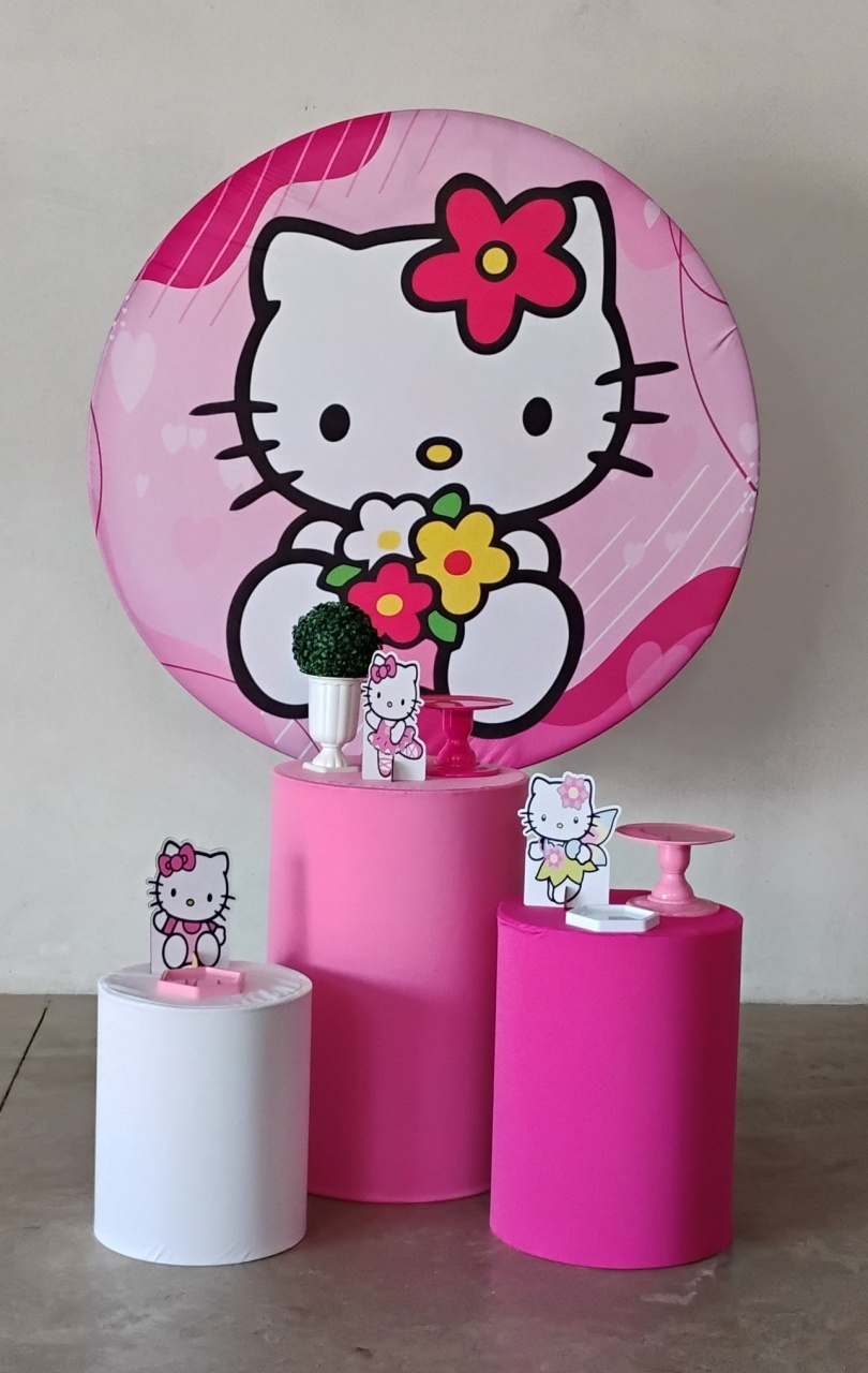 Kit Celebrar Hello Kitty - MM Pegue e Monte e locação 