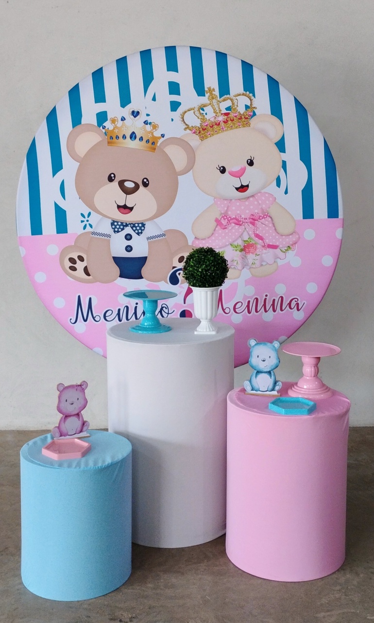 Kit Celebrar Revelação Realeza - MM Pegue e Monte e locação 