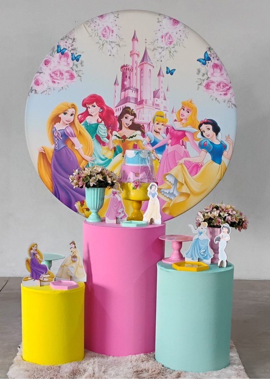 Kit Prata Princesas Novo - MM Pegue e Monte e locação 