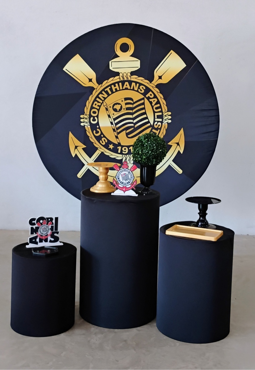 Kit Celebrar Corinthians Dourado - MM Pegue e Monte e locação 