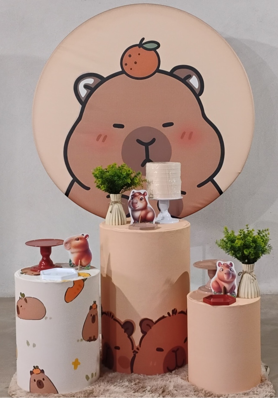 Kit Prata Capivara Marrom - MM Pegue e Monte e locação 