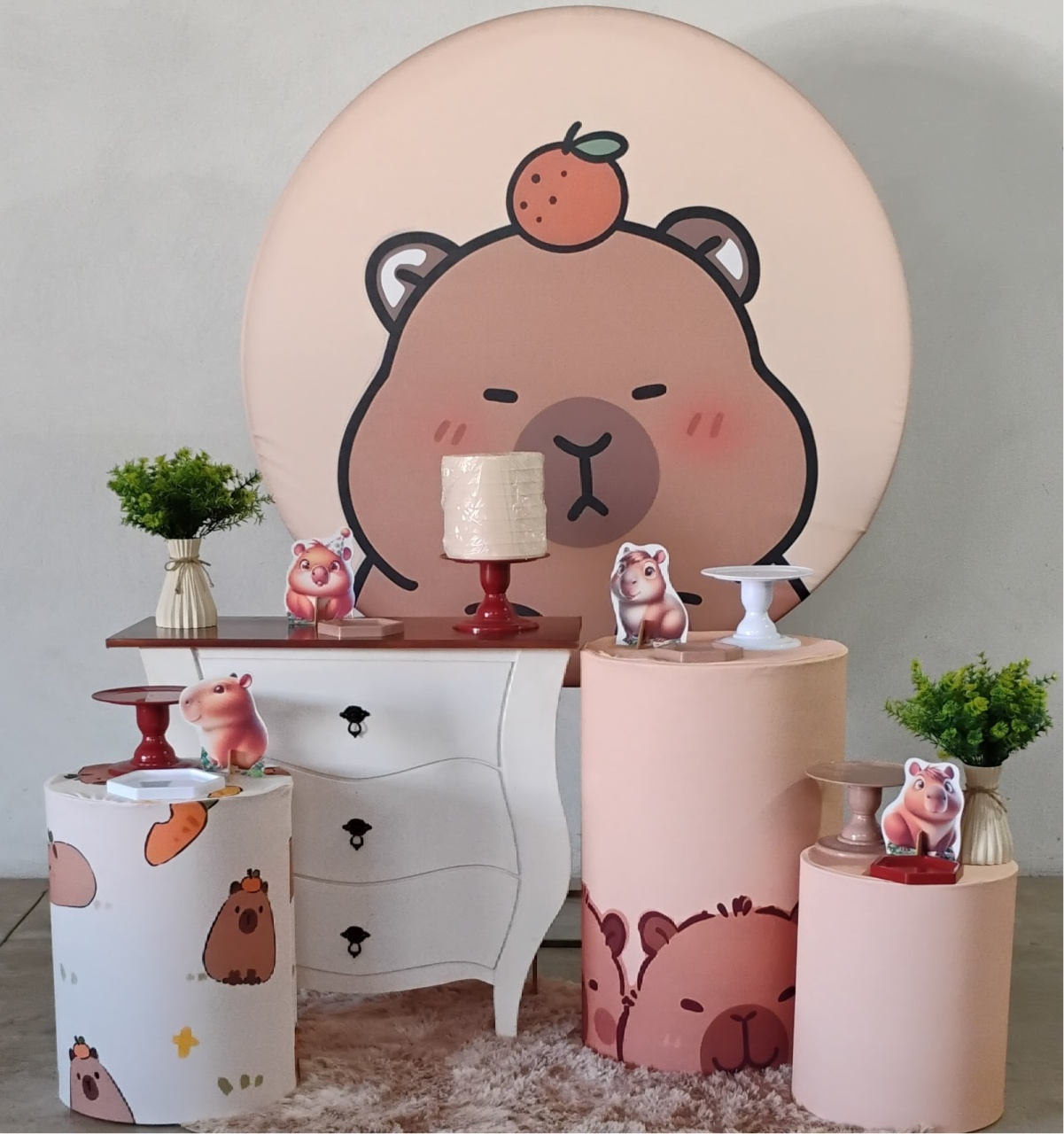 Kit Ouro Capivara Marrom - MM Pegue e Monte e locação 