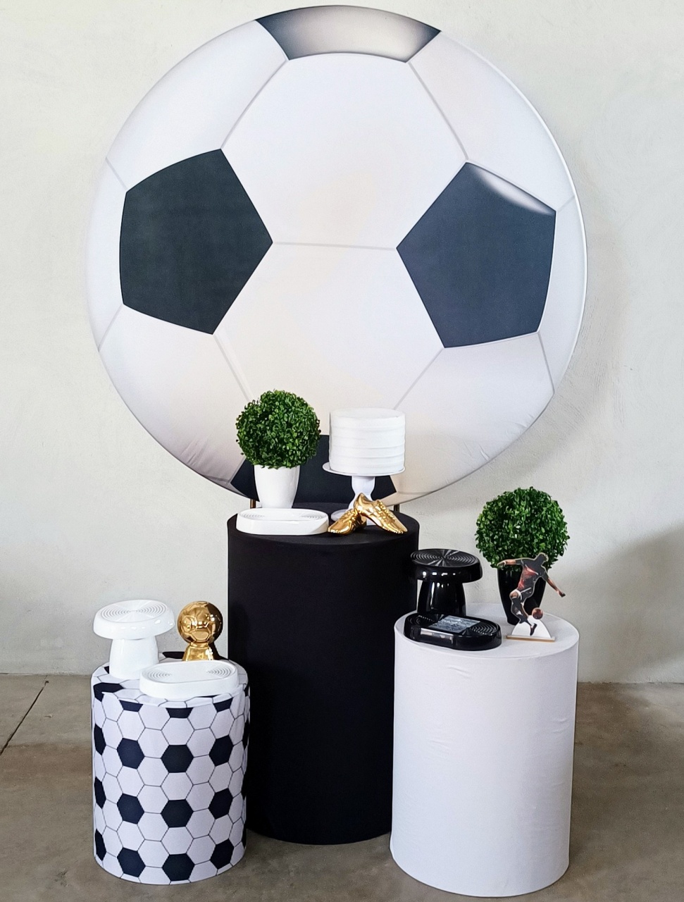 Kit Prata  Futebol Bola - MM Pegue e Monte e locação 
