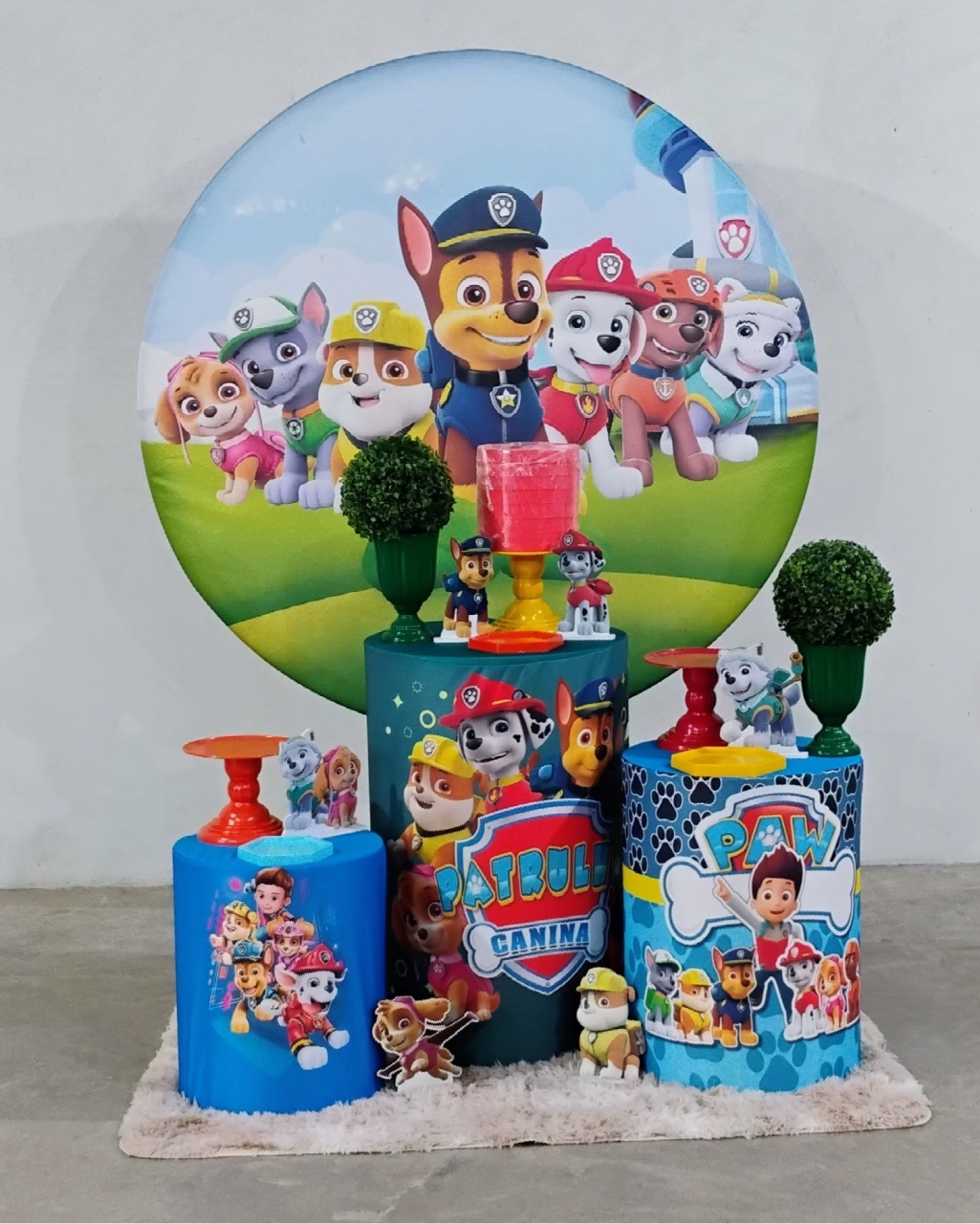Kit Prata Patrulha Canina 1 - MM Pegue e Monte e locação 