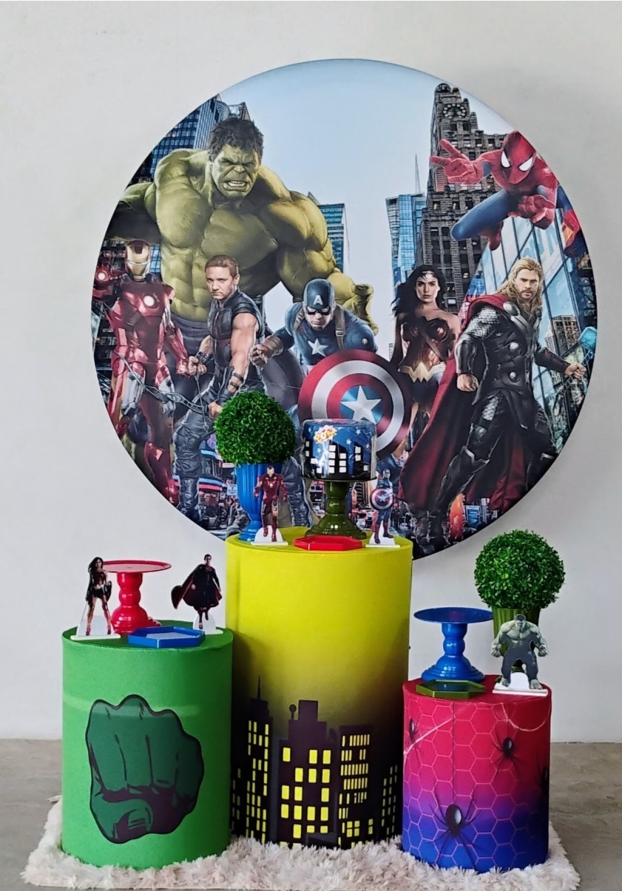 Kit Prata Vingadores Heróis - MM Pegue e Monte e locação 