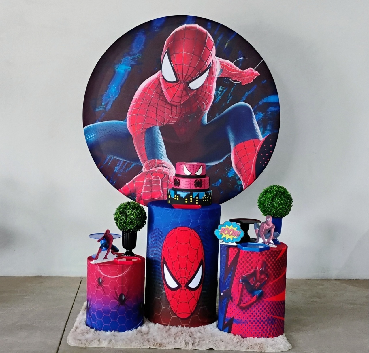 Kit Homem Aranha Cilindro Sublimado - MM Pegue e Monte e locação 