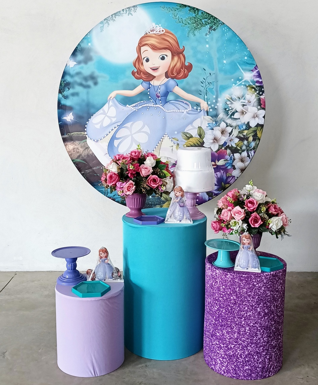 Kit Prata Princesa Sofia - MM Pegue e Monte e locação 