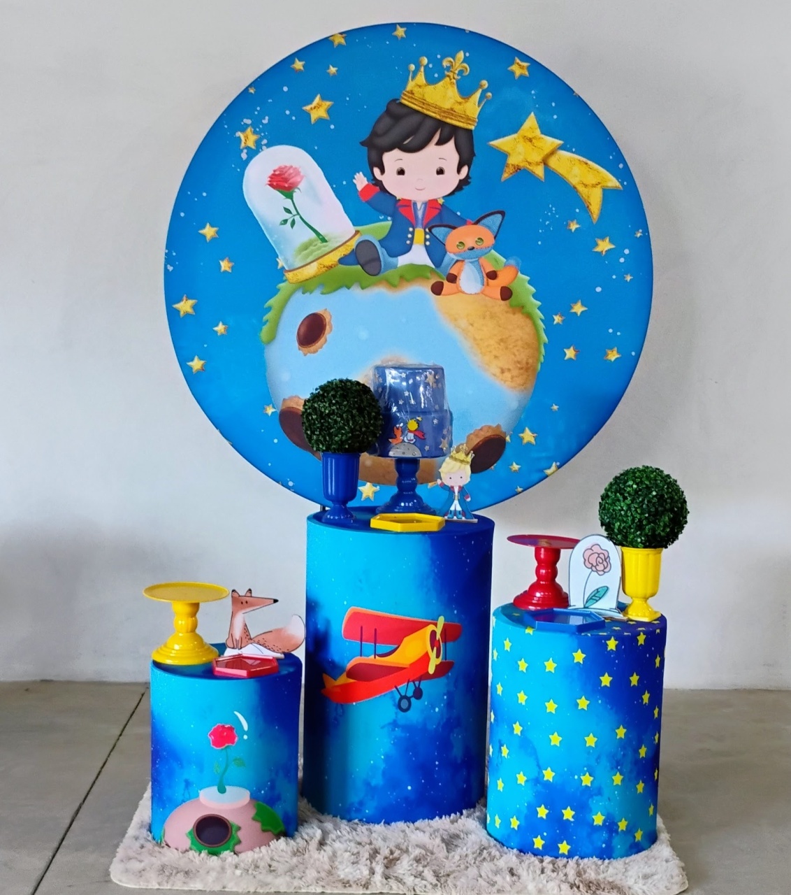 Kit Prata Pequeno Principe - MM Pegue e Monte e locação 