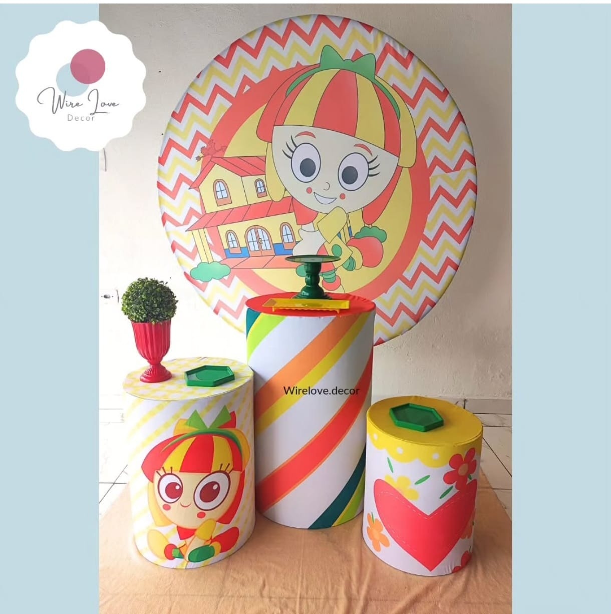 Kit Bronze Sitio Do Pica Pau Amarelo (  Emilia ) - Wire Love Decor