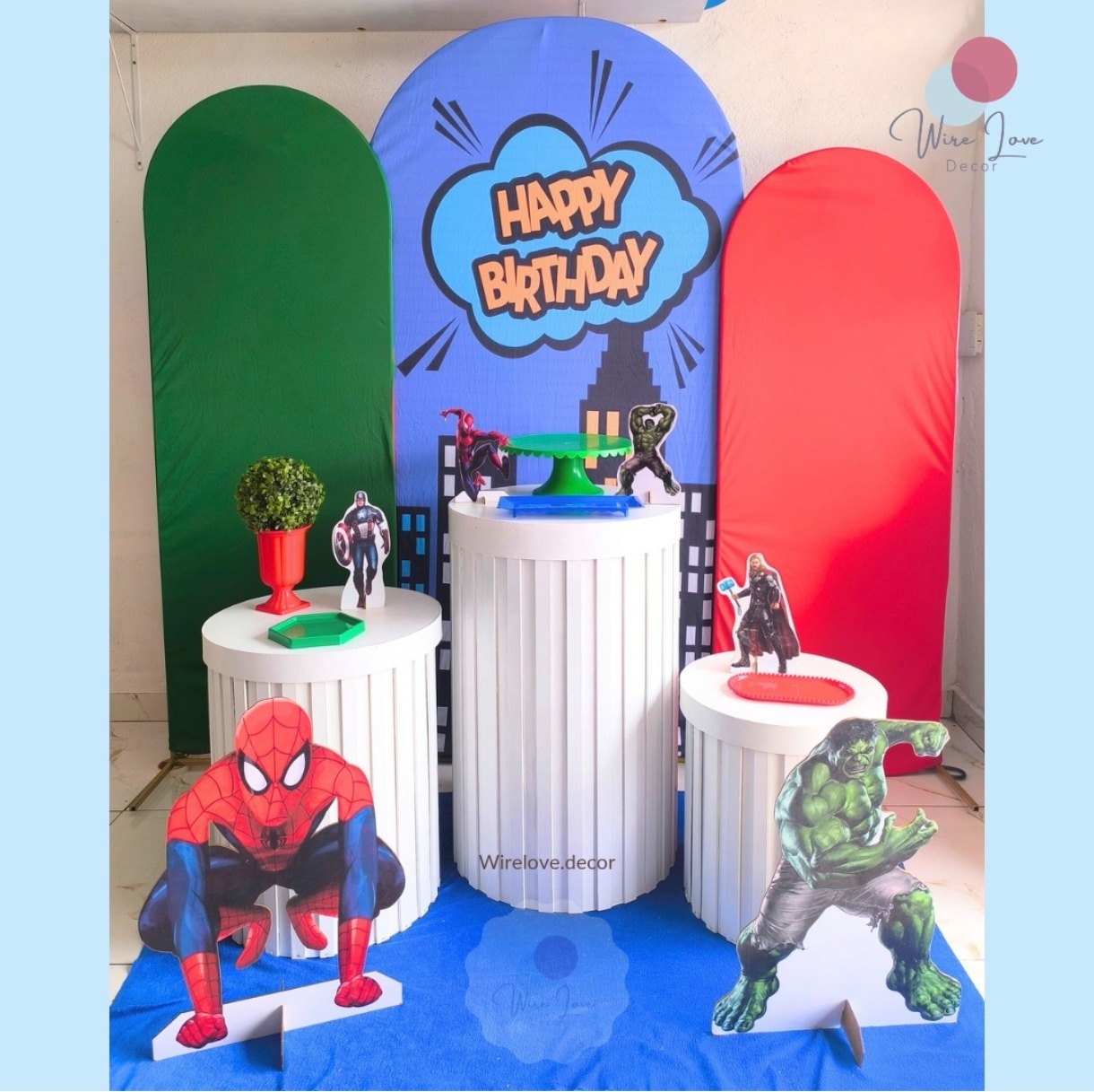 Kit Vingadores - Especial Reels  - Wire Love Decor