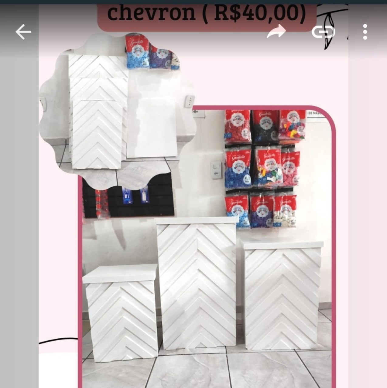 Trio Mesa Chevron - Wire Love Decor