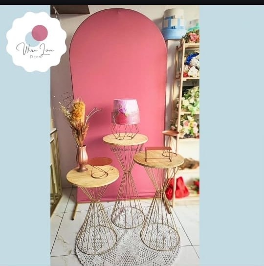 Kit Painel Romano Com Trio Bailarina - Wire Love Decor