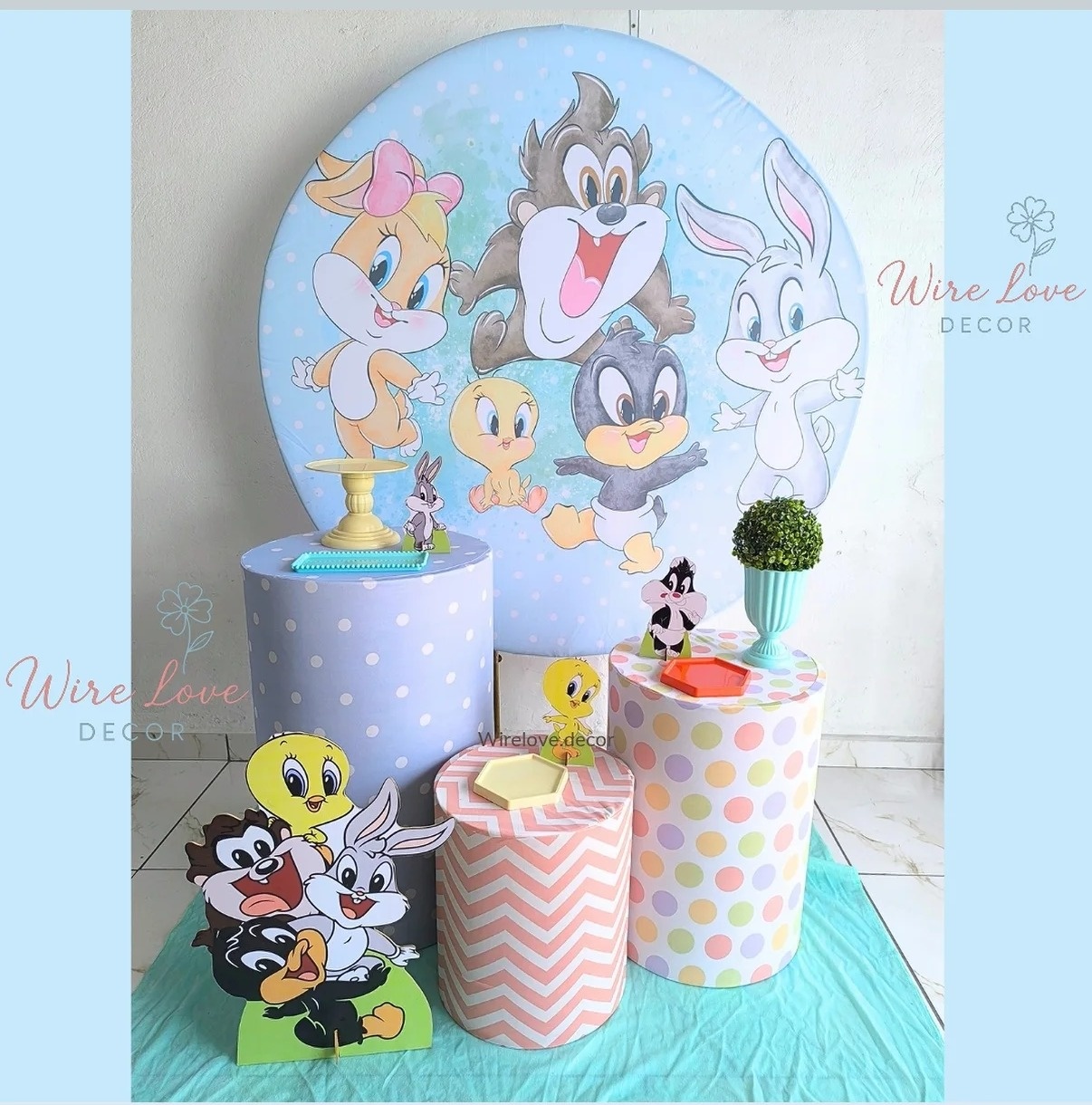 Kit Bronze Looney Tunes - Wire Love Decor