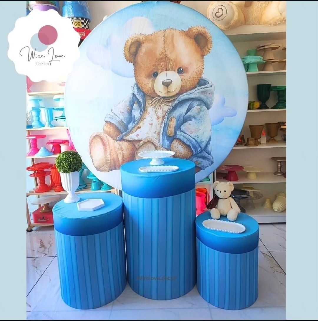 Kit Bronze Urso Jaqueta - Cha de Bebe Menino - Wire Love Decor