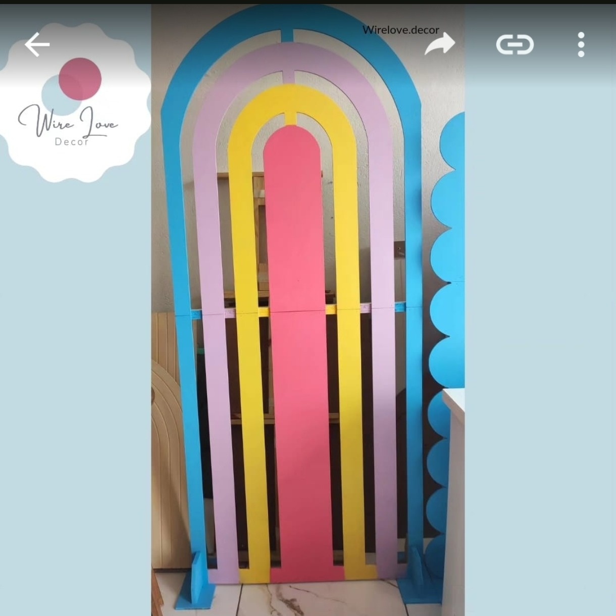 Painel Arco Íris  - Wire Love Decor