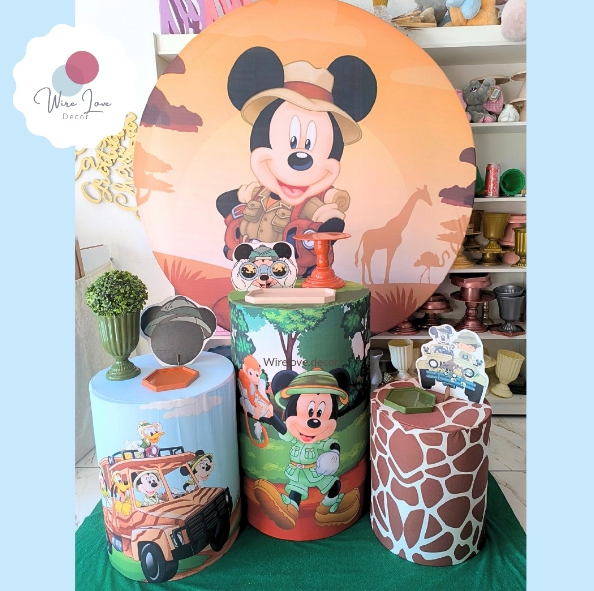 Kit Bronze Mickey Safari - Wire Love Decor