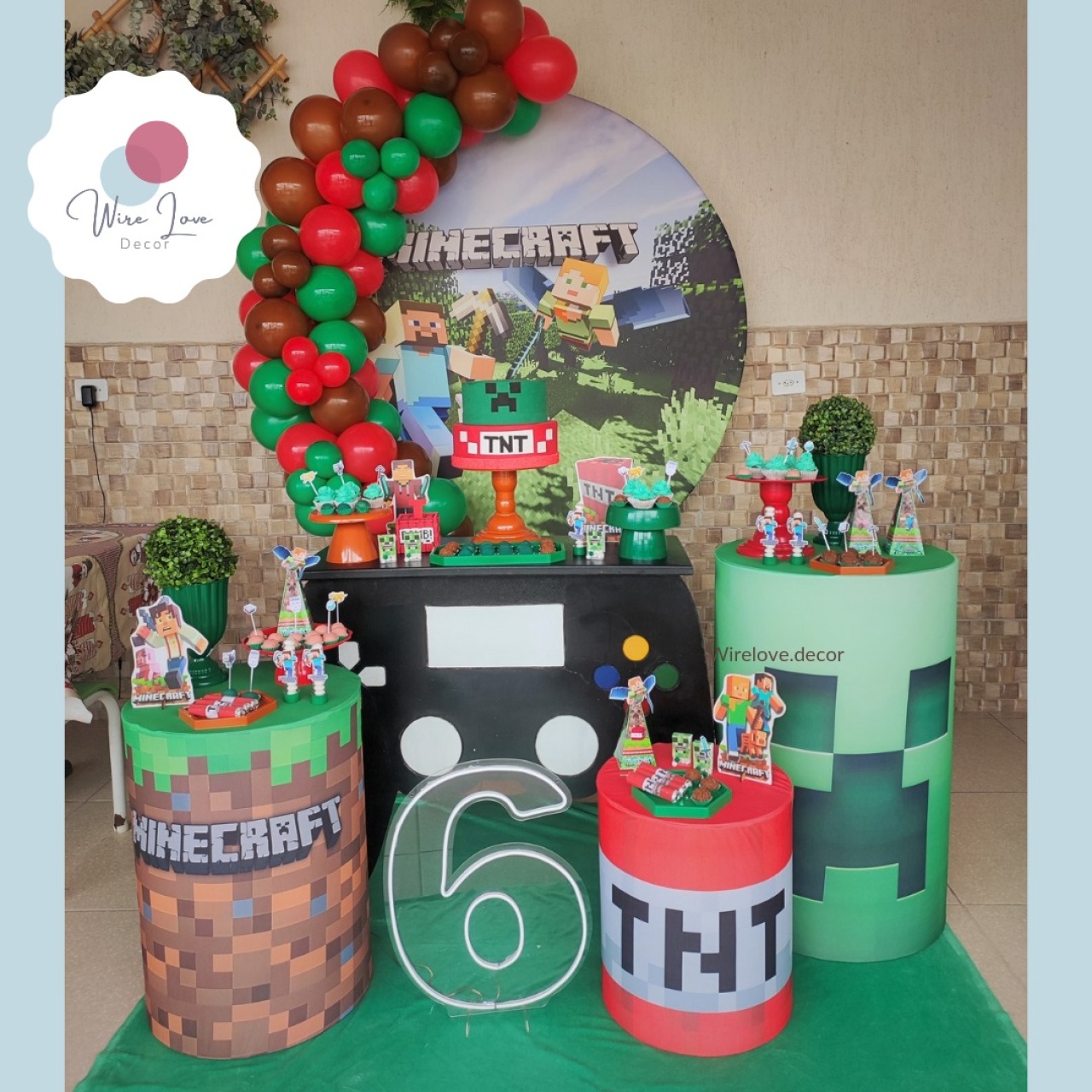 Kit Ouro Minecraft - Wire Love Decor