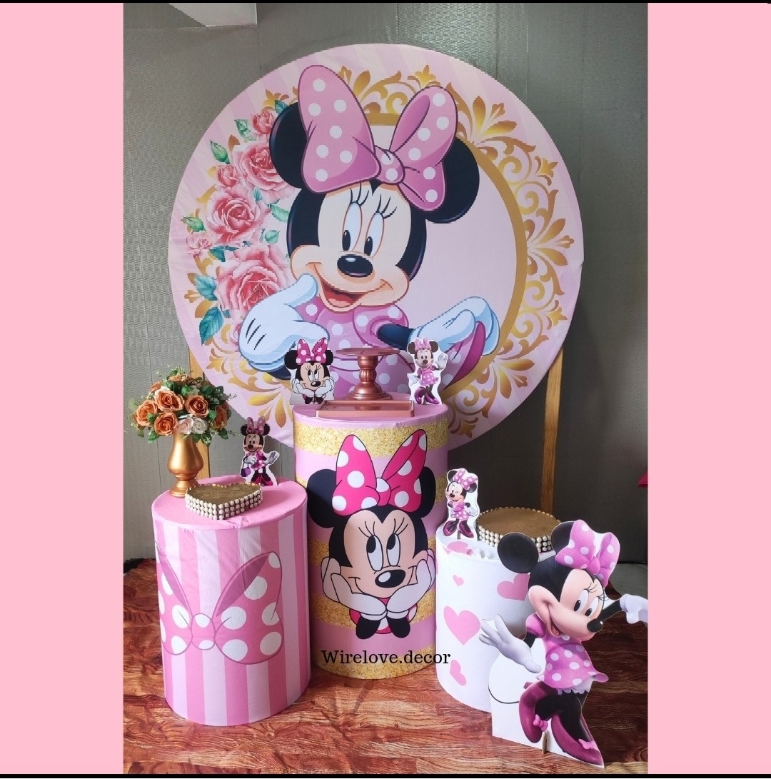 Kit Bronze Minnie Rosa - Wire Love Decor