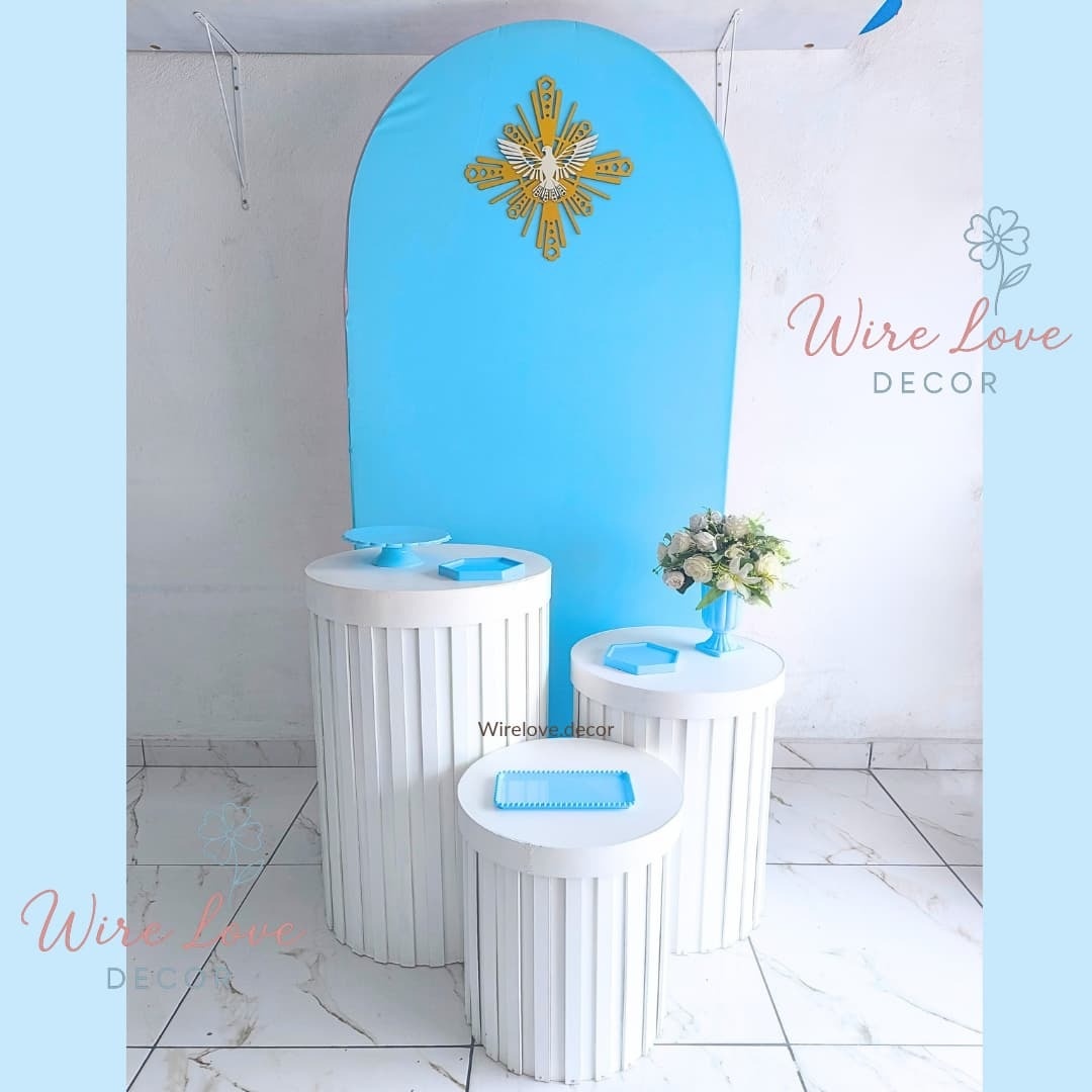 Kit Batizado Romano Azul  - Wire Love Decor