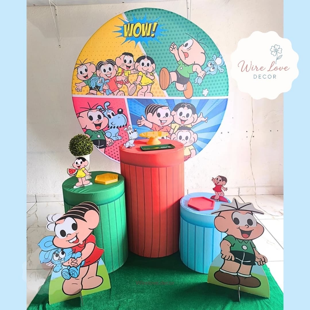 Kit Bronze Turma da Monica - Wire Love Decor