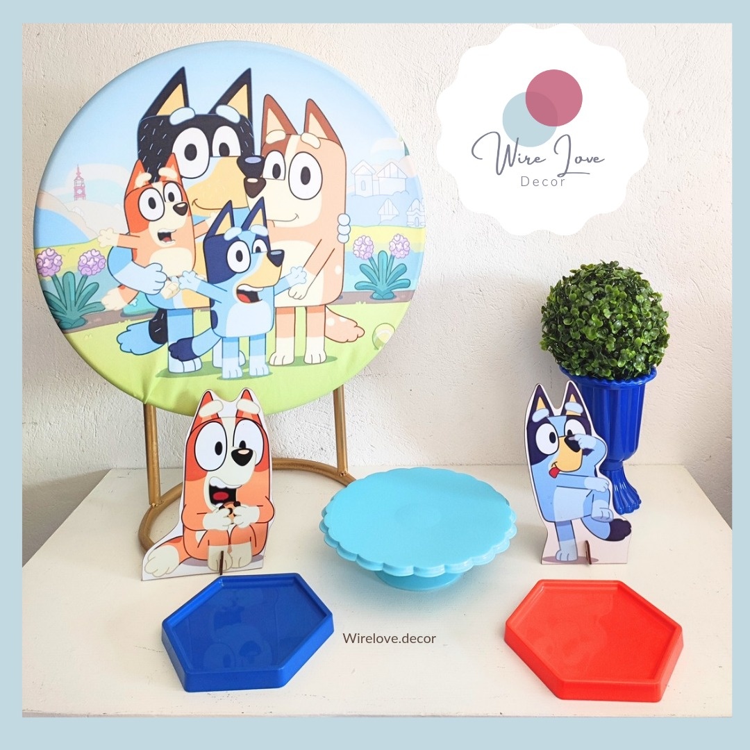 Mini Kit Só Um Bolinho 50Cm Bluey - Wire Love Decor