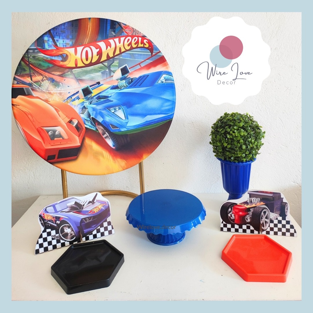 Kit Só Um Bolinho  Hotwheels - Kit de Mesa  - Wire Love Decor