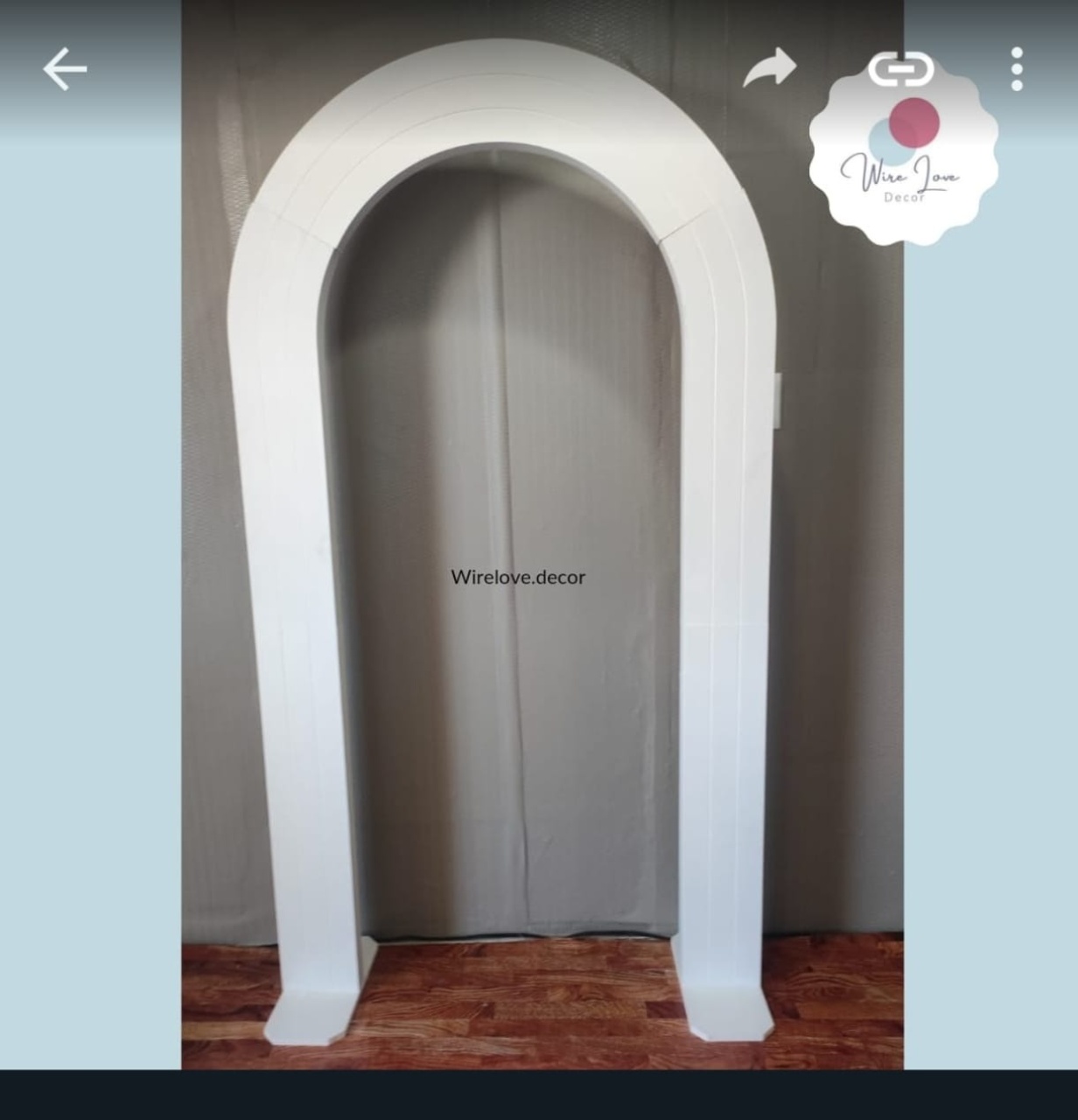 Portal Frisado Branco - Wire Love Decor