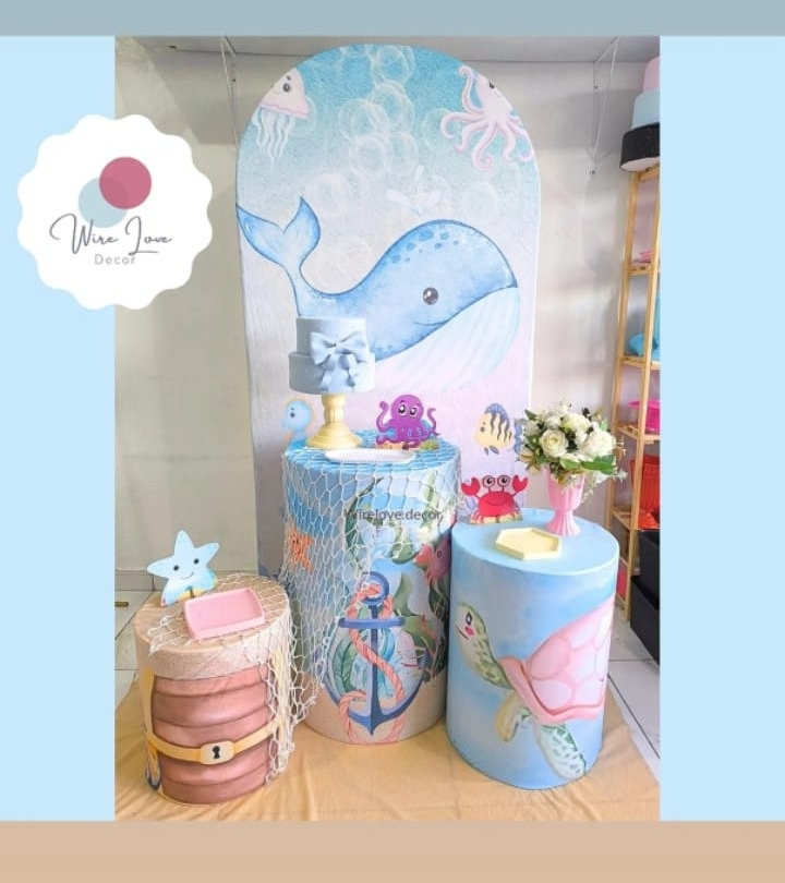 Kit Romano Fundo Do Mar  - Wire Love Decor