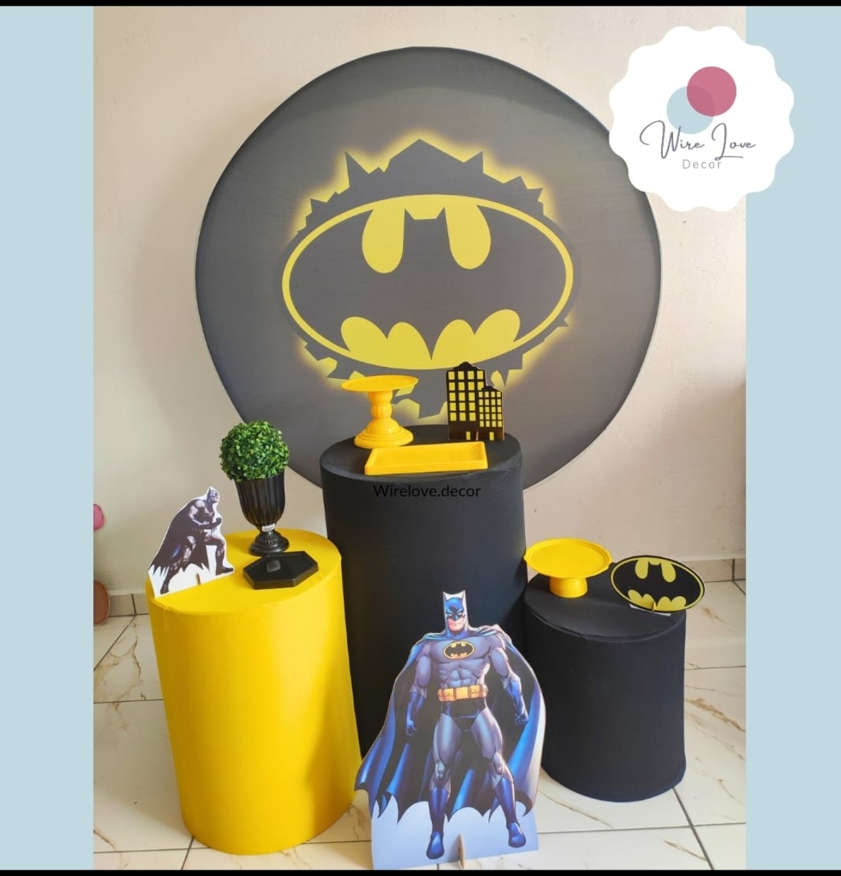 Kit Bronze Batman - Wire Love Decor
