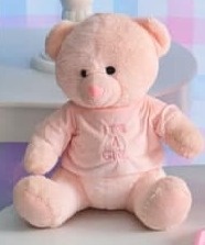 Urso Rosa Girl - Wire Love Decor
