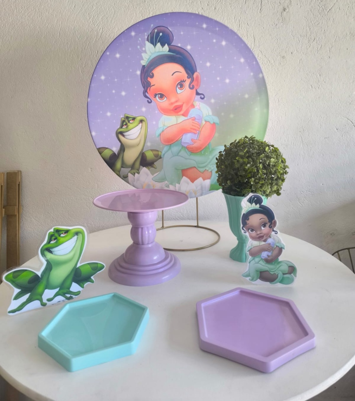 Mini Kit Princesa Tiana -  Kit de Mesa  - Wire Love Decor