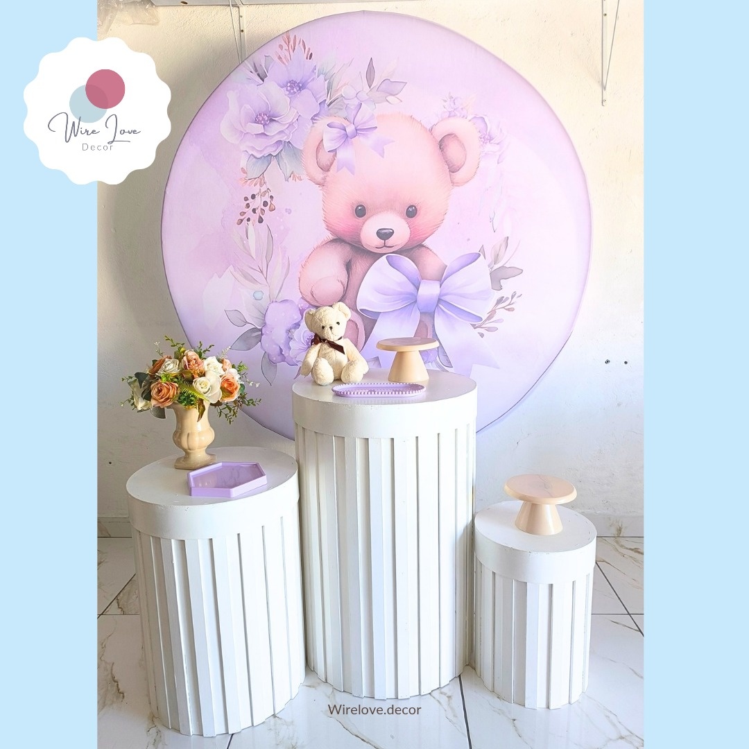 Kit Ursinha Lilás 2  - Wire Love Decor