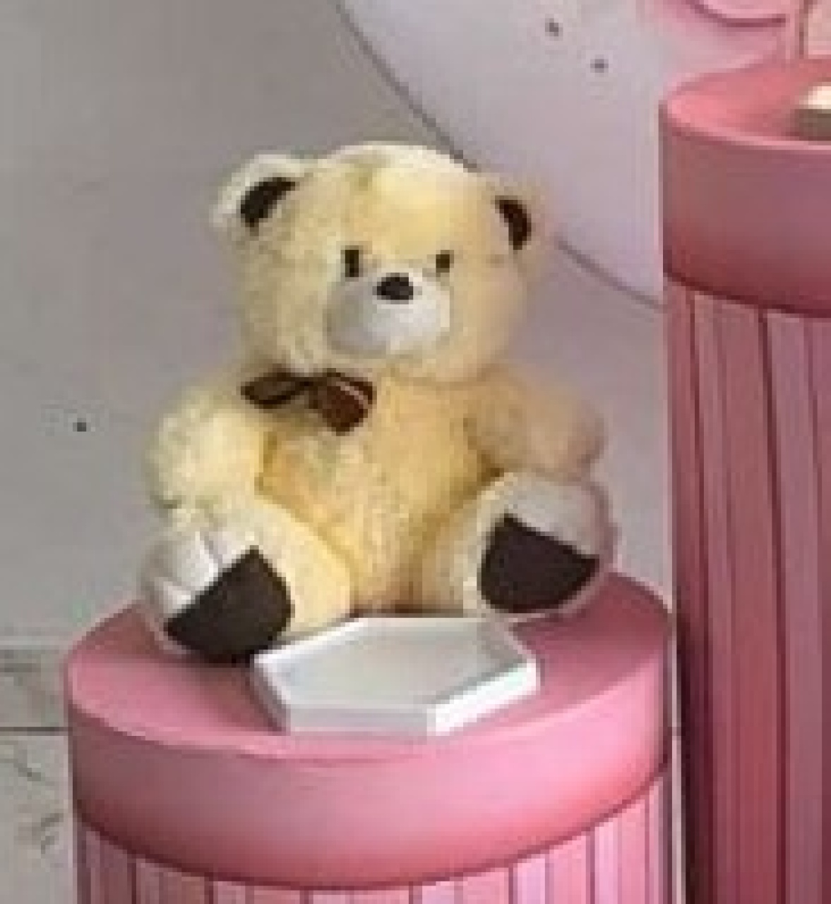 Urso Médio Bege E Marrom - Wire Love Decor