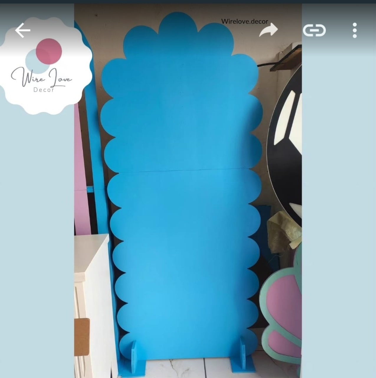 Painel Nuvem Azul - Wire Love Decor