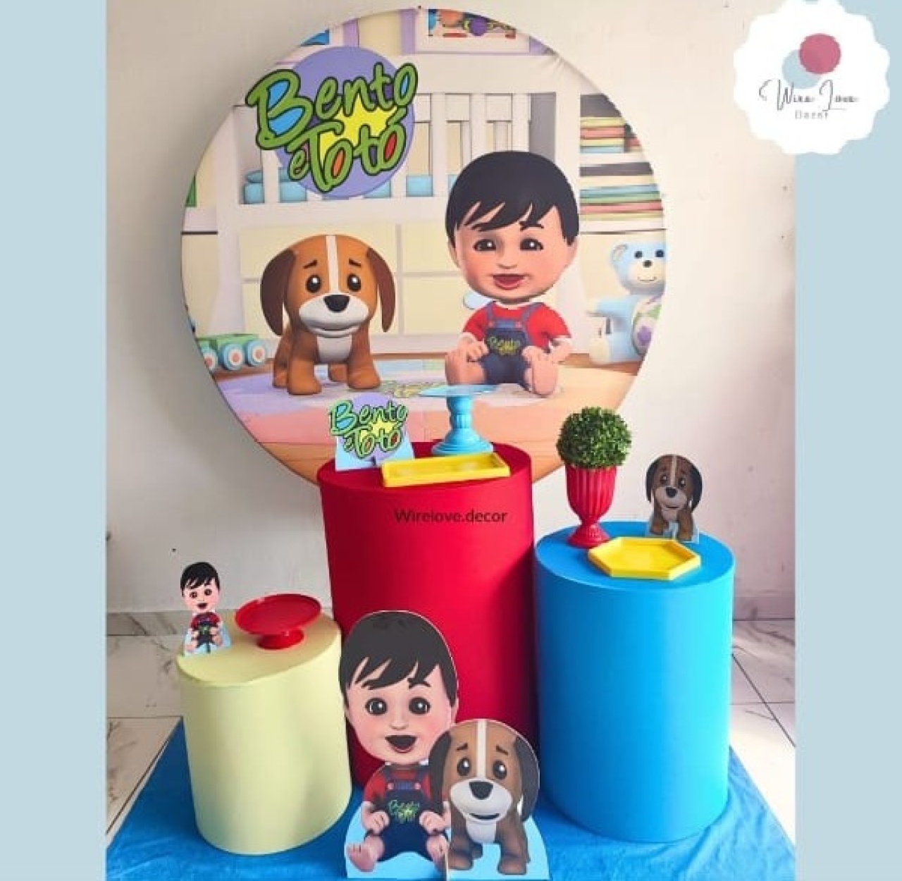 Kit Prata Bento E Toto  - Wire Love Decor