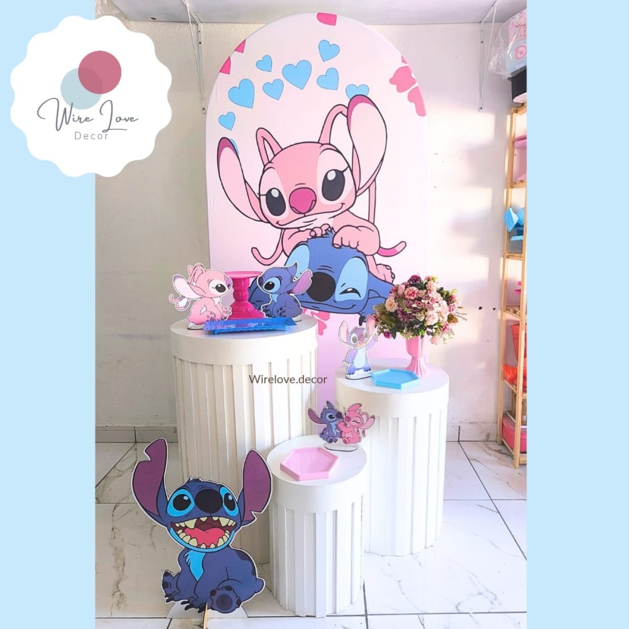 Kit Stitch E Angel Romano  - Wire Love Decor