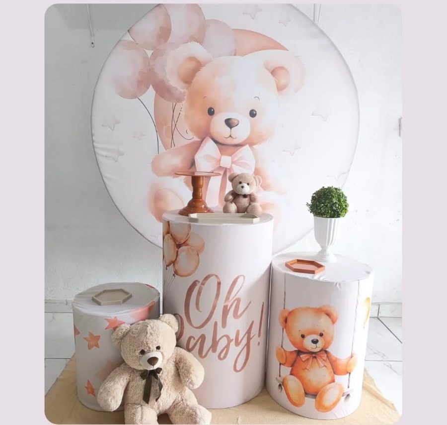 Kit Bronze Cha de Bebe / Revelação Oh Baby Neutro - Wire Love Decor