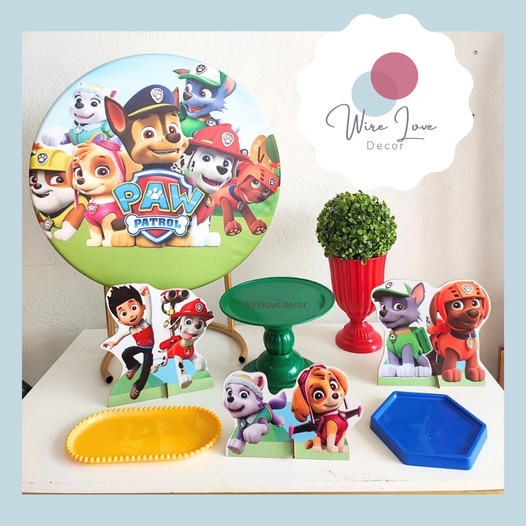 Mini Kit Patrulha Canina  - Kit de Mesa  - Wire Love Decor