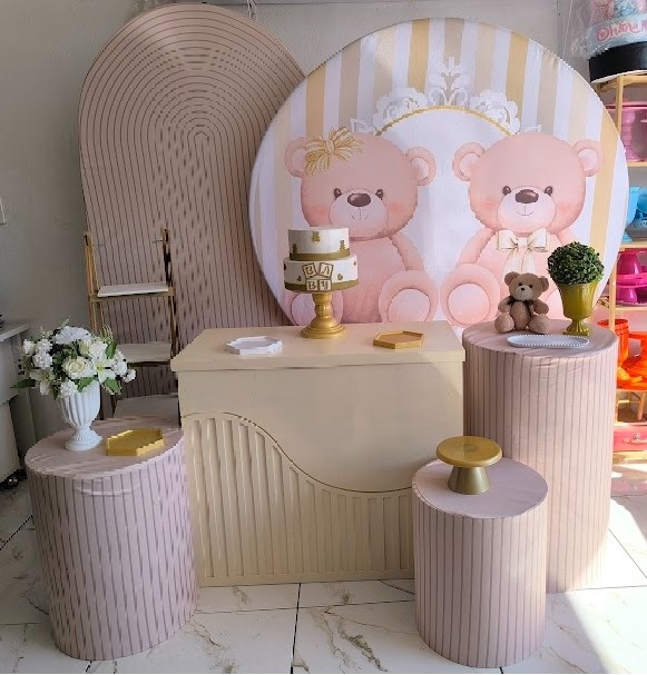 Kit Luxo Chá Revelação Ursos  - Wire Love Decor