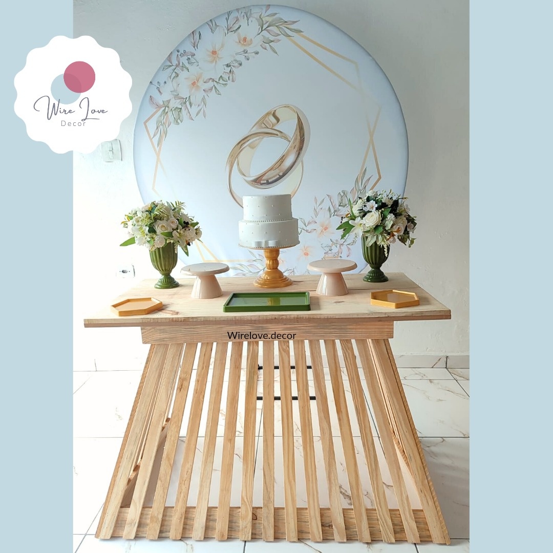 Kit Aliança Com Mesa Luxo ( Noivado Ou Casamento ) - Wire Love Decor