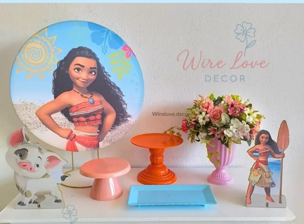 Mini Kit Moana -  Kit de Mesa  - Wire Love Decor
