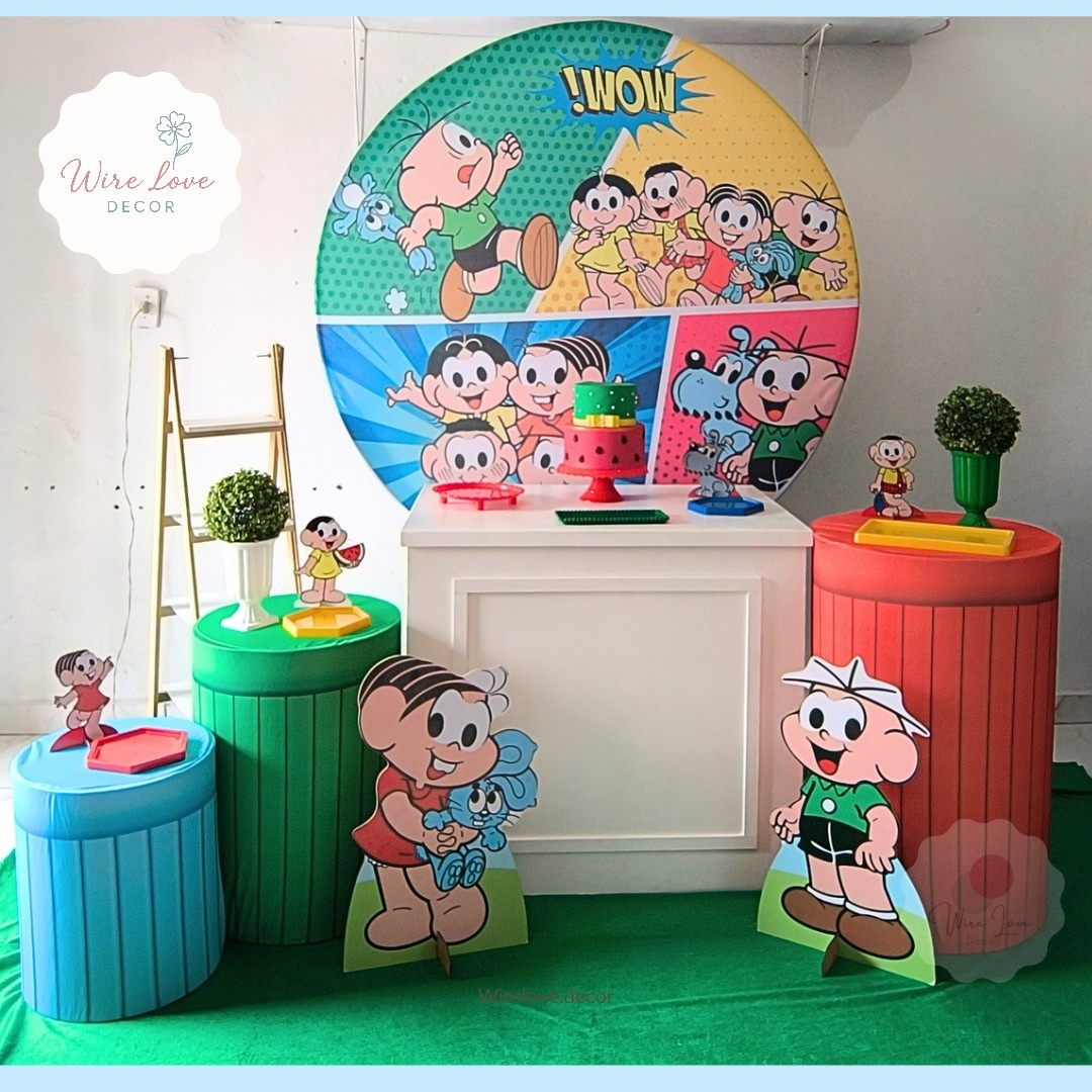 Kit Ouro Turma da Monica  - Wire Love Decor
