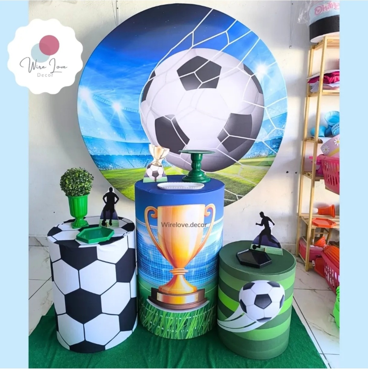 Kit Bronze Futebol - Wire Love Decor